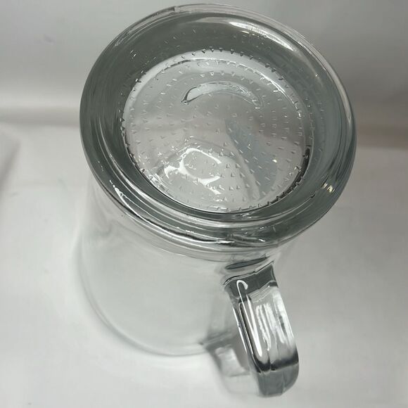 Blue Moon Beer Glass Pitcher Spout Handle 64 Oz 8 1/4 In 6 In Diameter Tall - Picture 3 of 5